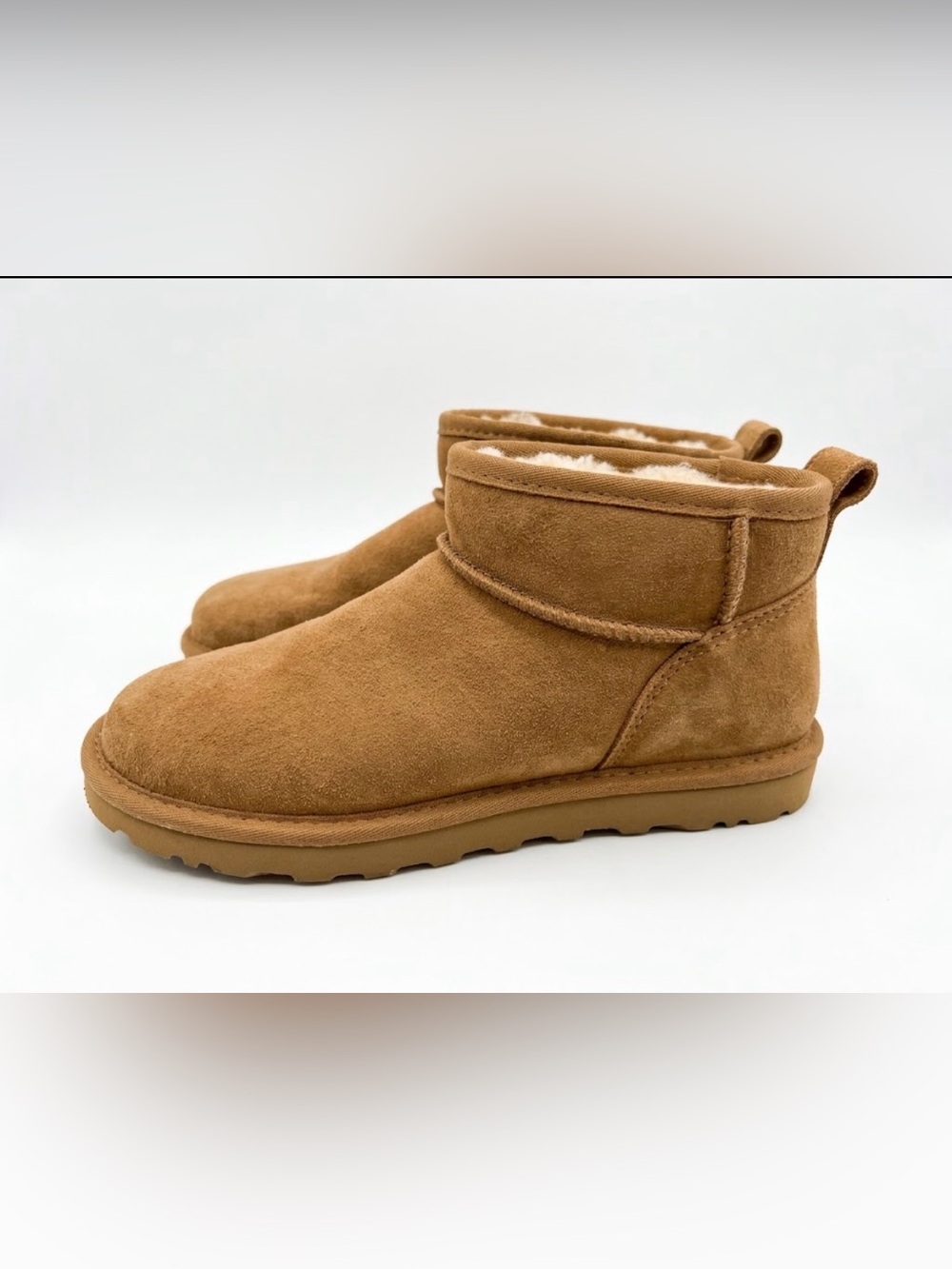 BearPaw Women's Short Suede Winter Boots in Chestnut Brown
